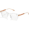 AKONI AKX-418B 48 Unisex Optical Glasses White- Gold