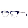 AKONI AKX-412B 52 Unisex Optical Frame Navy Blue with Brushed Black Palladium