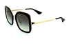PRADA SPR 57U 1AB-0A7 Women Sunglasses Black ? Gold