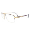 STEPPER SI-60003 F013 Unisex Optical Frame Gold / Brown