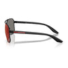 PRADA SPS A53 DG008F 62 - Metal full Prada Black Square