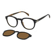 DAVID BECKHAM DB 1080/CS 05K99 Men Optical with Clip-On Sunglass Black