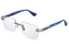 DITA DTX154-A-02 Women Optical Frame Antique Silver Blue Swirl