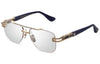 DITA GRAND EVO DTX146-A-03 Men Optical Frame White Gold - Blue