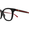 GUCCI GG1864O 001 50 - Sheet full Gucci Black red Square
