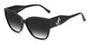 JIMMY CHOO SHAY/S DXF9O Women Sunglasses Black Glitter