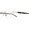 MONT BLANC MB0346O 001 Men Optical Glasses Gold