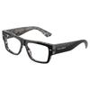 DOLCE&GABBANA DG 3379 3403 Men Optical Black On Grey Havana