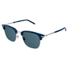 MONT BLANC MB0242S-004 Men Sunglass Shiny Blue