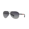 PRADA SPS 56M DG0-5W1 Men Sunglasses BLACK RUBBER