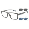 EMPORIO ARMANI EA 4189U 5060/1W Men Clip On Sunglass Grey & Blue