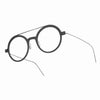 LINDBERG N.O.W TITANIUM 6543 Unisex Optical Frame Charcoal with silver temples