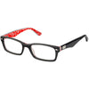 Ray-Ban RB 5206 2479 Unisex Optical Frame Polished Black On Red