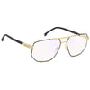 CARRERA 1141 I46 145 - Metal full CARRERA Black gold Square