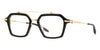 AKONI AKX-413A-51 Unisex Optical Frame Crystal Black and Gold