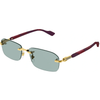 GUCCI GG1221S 003 Men Sunglass Gold