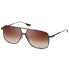 DITA DTS100-A-03 Unisex Sunglasses Black Iron White Gold