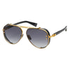 BALMAIN BPS 125 A 62 - Metal full BALMAIN Black gold Aviator