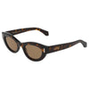 SALVATORE FERRAGAMO SF2062E 242 49 - Sheet full SALVATORE FERRAGAMO Havana Cateye