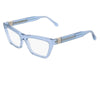 SALVATORE FERRAGAMO SF3021 450 54 - Sheet full SALVATORE FERRAGAMO Blue Cateye