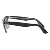 Ray-Ban RB2140 1294/3M Unisex Sunglasses Polished Black On Transparent