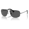 RAYBAN RB3742I 004/87 59 - 3 pcs Rayban Gunmetal Square