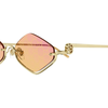 GUCCI GG1604S 004 Women Sunglass Gold