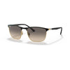 RAYBAN RB3686 187/32 57 - METAL SHEET Rayban Black gold Square