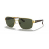 RAYBAN RB3663 001/31 60 - METAL SHEET Rayban Gold brown Square