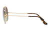 RayBan RB3025 Gold Tortoise Grey Gradient Unisex 181 71 Sunglasses