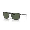 RAYBAN RB3721 914471 59 - Metal full Rayban Silver black Square
