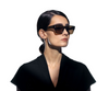 AKONI AKX-100D-54 Unisex Sunglasses Scraped Matte Black