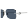 GUCCI GG1703S 003 - 3 pcs Gucci Silver blue Square