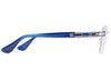 DITA DTX154-A-02 Women Optical Frame Antique Silver Blue Swirl