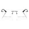 RAYBAN RB6506I 2502 55 - 3 pcs Rayban Silver Square
