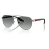 PRADA SPS A52 5AV3M1 58 - METAL SHEET Prada Gunmetal Aviator