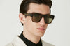 GIGISTUDIOS 6746/7 TURNER 1328 Men Sunglasses Green and black tortoise