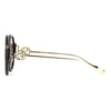 Gucci GG1202S 001 Women Sunglass Shiny Black with Gold
