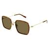 GUCCI GG1848S 002 52 - METAL SHEET Gucci Gold brown Ladies