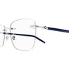 MONT BLANC MB0274O 003 53 - 3 pcs MONT BLANC Silver blue Square