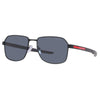 PRADA SPS 54W DG009R 57 - Metal full Prada Black Square