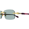 GUCCI GG1221S 003 Men Sunglass Gold