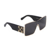 OFF-WHITE OERI 14G 7676 141 - METAL SHEET OFF-WHITE Black gold Square