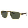 RAYBAN RB3663 001/31 60 - METAL SHEET Rayban Gold brown Square