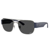 RAYBAN RB3756CH 004/K8 59 - METAL SHEET Rayban Gunmetal Square