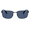 RAYBAN RB3759I 002/80 57 - METAL SHEET Rayban Black Square
