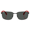 RAYBAN RB3759I 002/87 57 - METAL SHEET Rayban Black Square