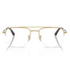 RAYBAN RB6546I 2500 53 - Metal Supra Rayban Gold Square