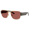 RAYBAN RB3756CH 001/AL 59 - METAL SHEET Rayban Gold Square