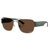RAYBAN RB3756CH 004/AN 59 - METAL SHEET Rayban Gunmetal Square